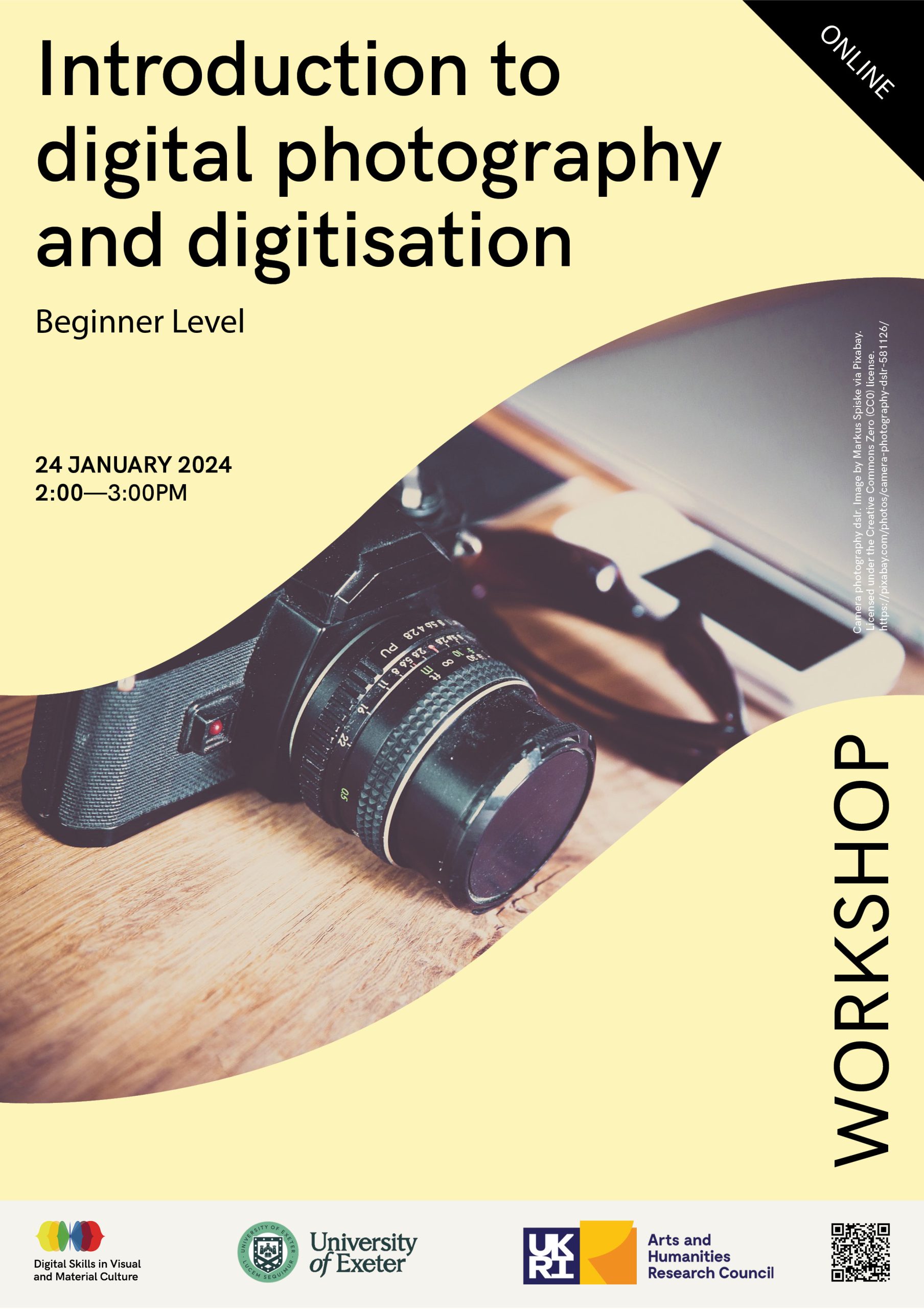 Workshop: Introduction to digital photography and digitisation (beginner level)