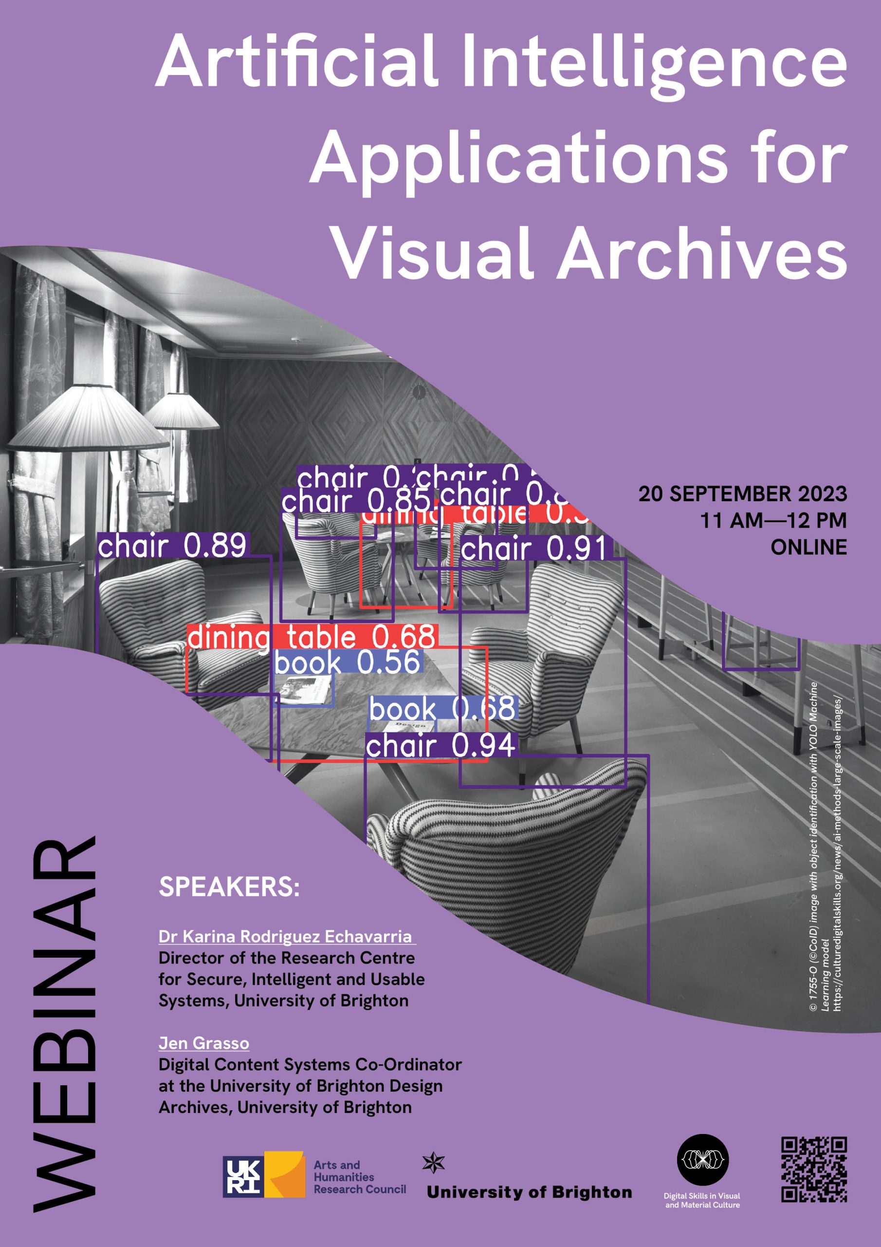Webinar: Artificial Intelligence Applications for Visual Archives | September 20, 11:00am-12:00pm